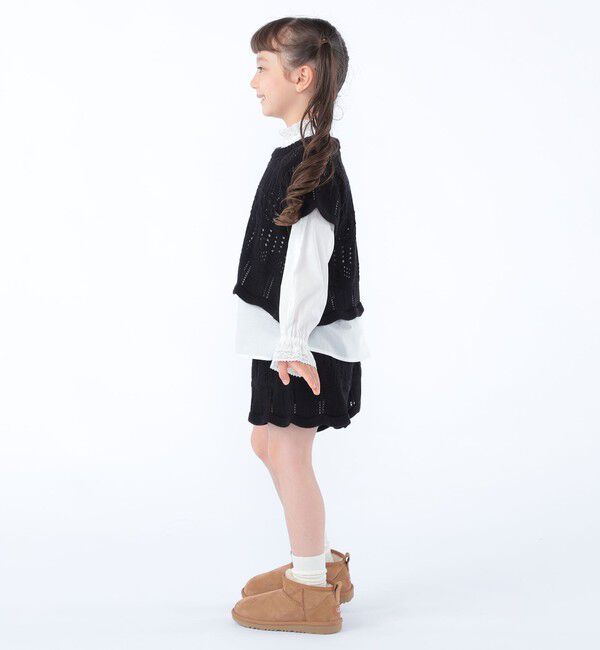 SHIPS KIDS「SHIPS KIDS:100～130cm/ニット レーストップス」|ニット・セーター|