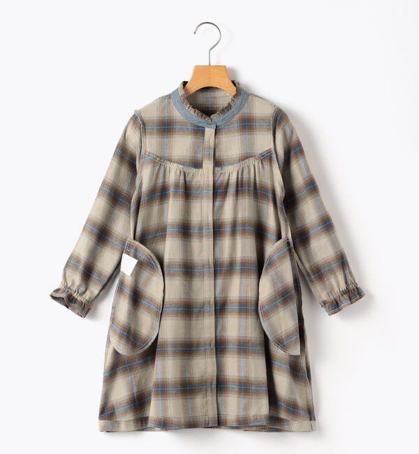 SHIPS KIDS「SHIPS KIDS:140～150cm / ネル チェック ワンピース」|ワンピース|