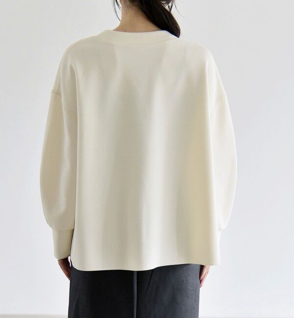 quaranciel「《追加予約》〈手洗い可能〉カットジョーゼット Vネック ワイド カーディガン」|カーディガン|
