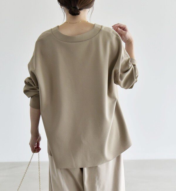 quaranciel「《追加予約》〈手洗い可能〉カットジョーゼット Vネック ワイド カーディガン」|カーディガン|