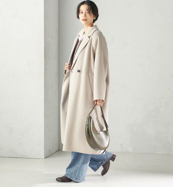 SHIPS for women「《予約》Super 160's ウール リバー ロング コート」|その他|