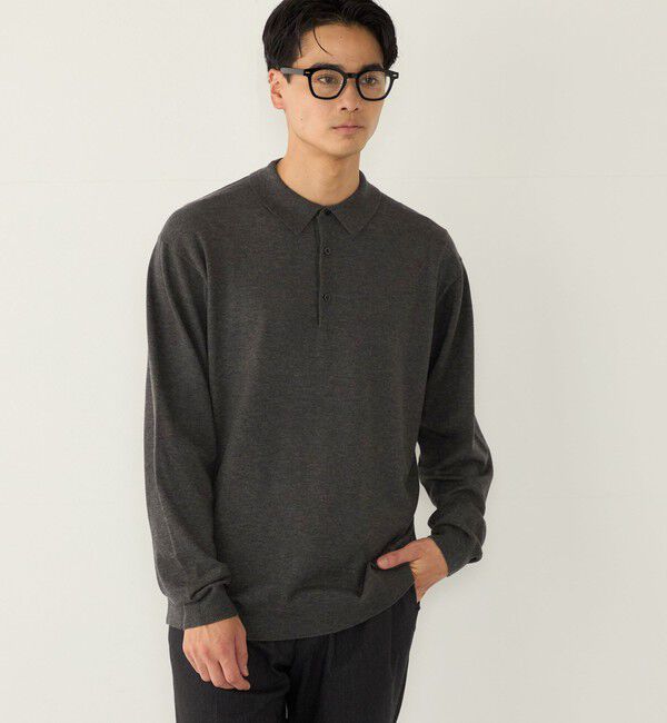 SHIPS Colors 「《予約》【一部WEB限定】〈吸湿発熱・手洗い可能〉Solist(R)Heat ニット ポロシャツ◆」|ニット・セーター|