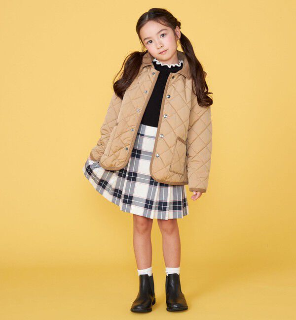 SHIPS KIDS「100～130cm /〈手洗い可能〉 キルト フード ジャケット」|ダウン|