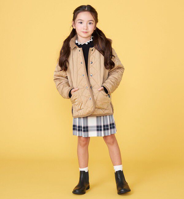 SHIPS KIDS「100～130cm /〈手洗い可能〉 キルト フード ジャケット」|ダウン|