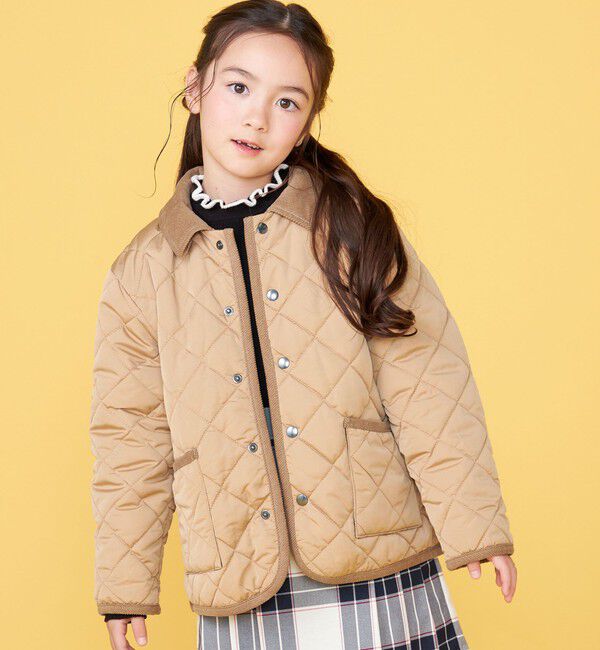 SHIPS KIDS「100～130cm /〈手洗い可能〉 キルト フード ジャケット」|ダウン|