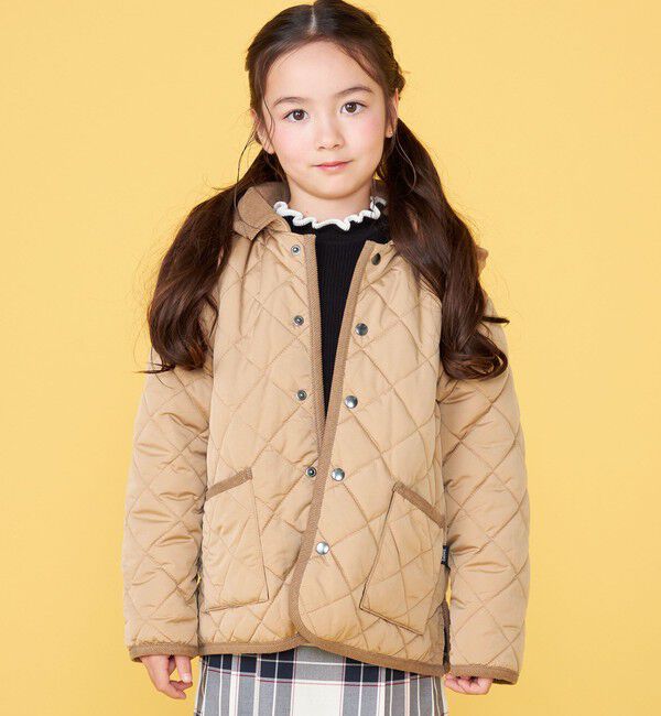 SHIPS KIDS「100～130cm /〈手洗い可能〉 キルト フード ジャケット」|ダウン|