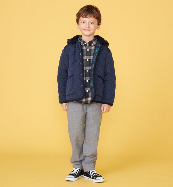 SHIPS KIDS「100～130cm /〈手洗い可能〉 キルト フード ジャケット」|ダウン|