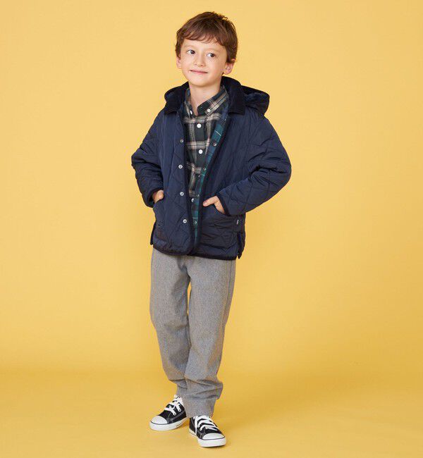 SHIPS KIDS「100～130cm /〈手洗い可能〉 キルト フード ジャケット」|ダウン|