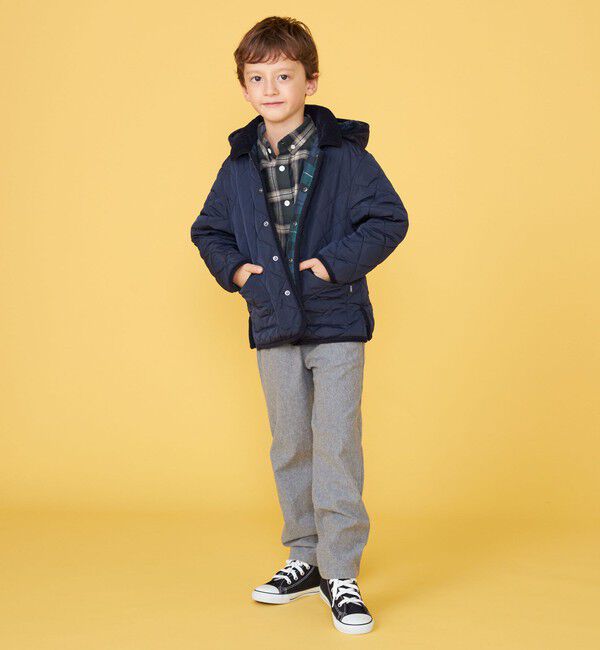 SHIPS KIDS「100～130cm /〈手洗い可能〉 キルト フード ジャケット」|ダウン|
