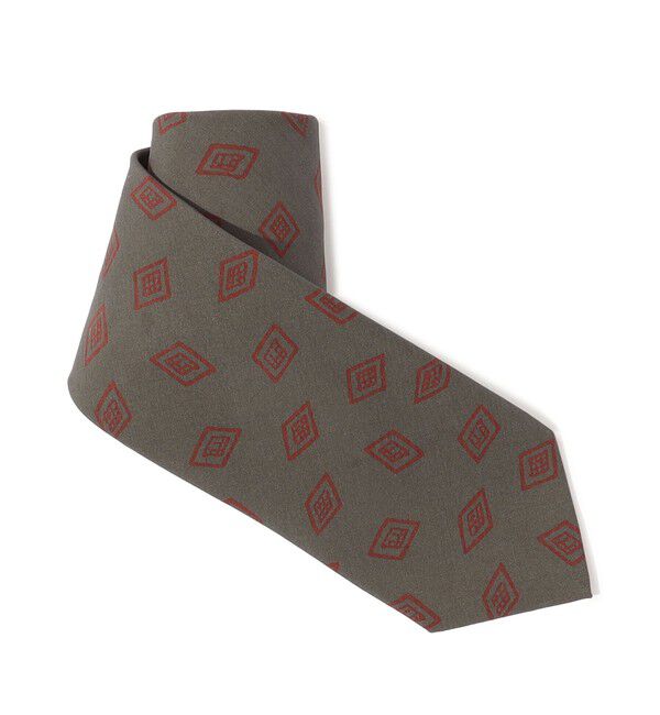 TOMORROWLAND GOODS「Bleck シルクプリント 小紋柄ネクタイ」|ネクタイ・蝶ネクタイ|18 グレー系