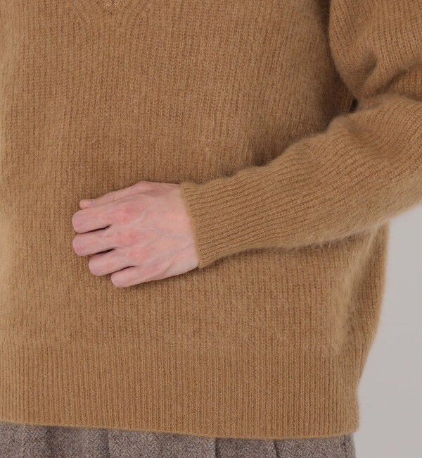 TOMORROWLAND MENS「【WEB先行予約】TOMORROWLAND tricot ウールファー Vネックプルオーバーニット」|ニット・セーター|