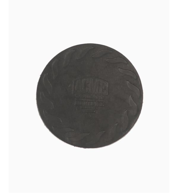 ACME「【HELITAGE LEATHER】ACME別注 LEATHER COASTER BK　コースター」|食器・キッチングッズ|