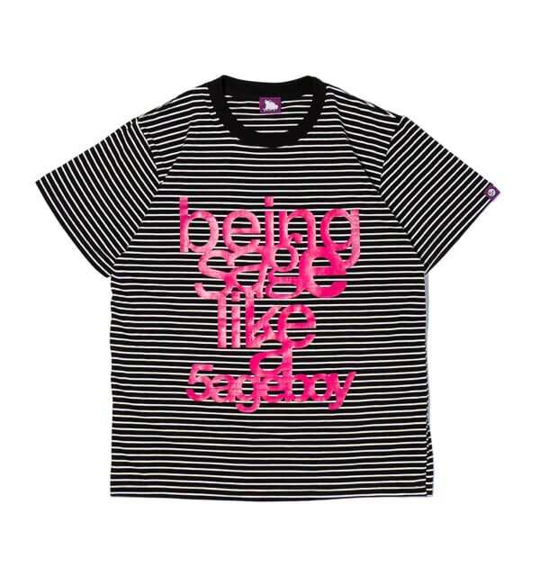 JOINT WORKS「SAGE / セイジ  being sage Striped S/S Tee」|Tシャツ・カットソー|ピンク