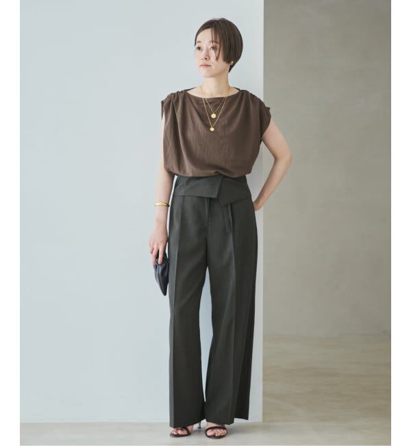 Plage「WO/TA flap パンツ」|スラックス|