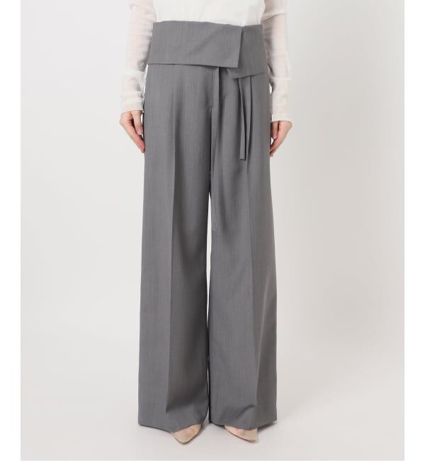 Plage「WO/TA flap パンツ」|スラックス|