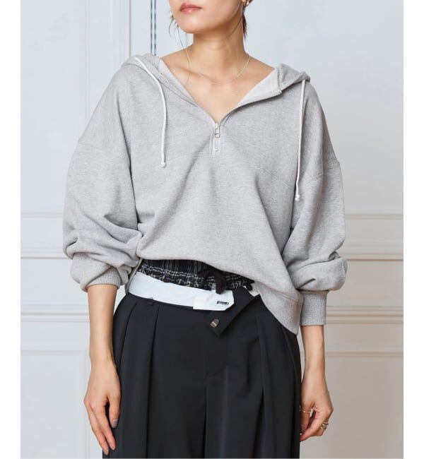 IENA LA BOUCLE「IENA LA BOUCLE ピグメントバイオジップパーカー」|パーカー|