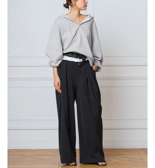 IENA LA BOUCLE「IENA LA BOUCLE ピグメントバイオジップパーカー」|パーカー|