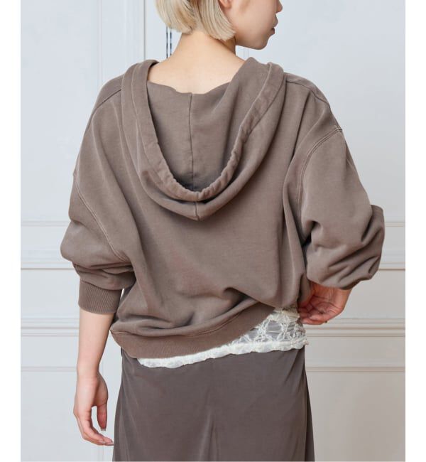 IENA LA BOUCLE「IENA LA BOUCLE ピグメントバイオジップパーカー」|パーカー|