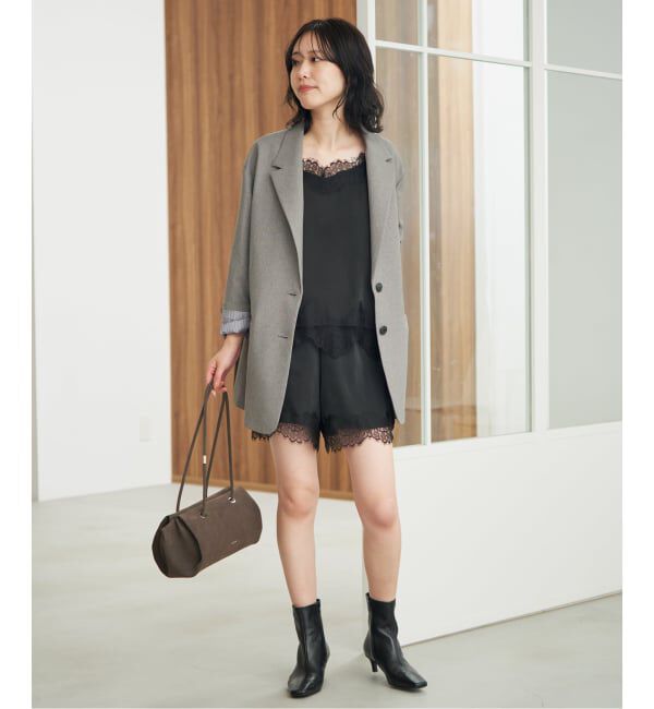 SLOBE IENA「《WEB限定》SLOBE キトゥンヒールブーツ」|ショートブーツ|