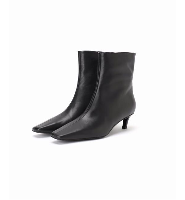 SLOBE IENA「《WEB限定》SLOBE キトゥンヒールブーツ」|ショートブーツ|