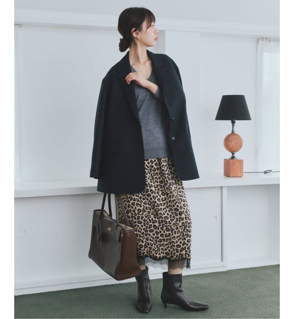 SLOBE IENA「《WEB限定》SLOBE キトゥンヒールブーツ」|ショートブーツ|