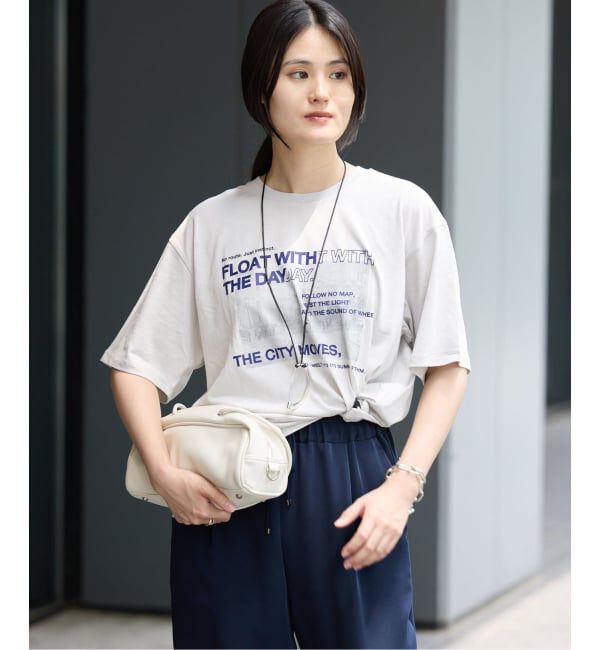 IENA「LOGOプリント PHOTO Tシャツ」|Tシャツ・カットソー|