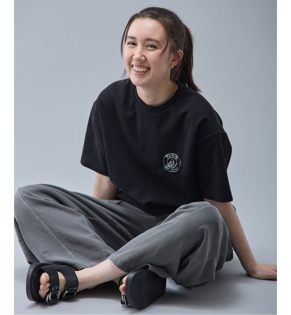 Paris Saint-Germain「【Paris Saint-Germain / パリ・サン＝ジェルマン】 JP METALIC LOGO T-SH」|Tシャツ・カットソー|ブラック