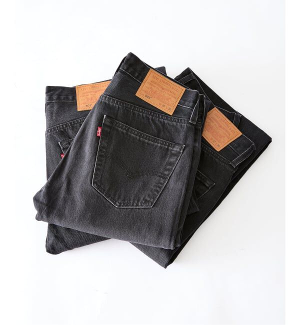 EDIFICE「LEVI&rsquo;S(R)/リーバイス(R) 別注 501 ブラック（L30）」|デニム|