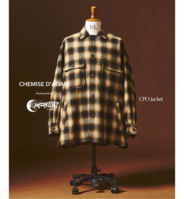 417 EDIFICE「CHEMISE D'ADAM &times; MOONLIGHT CLOTHING CPO ジャケット」|その他|ブラウン B