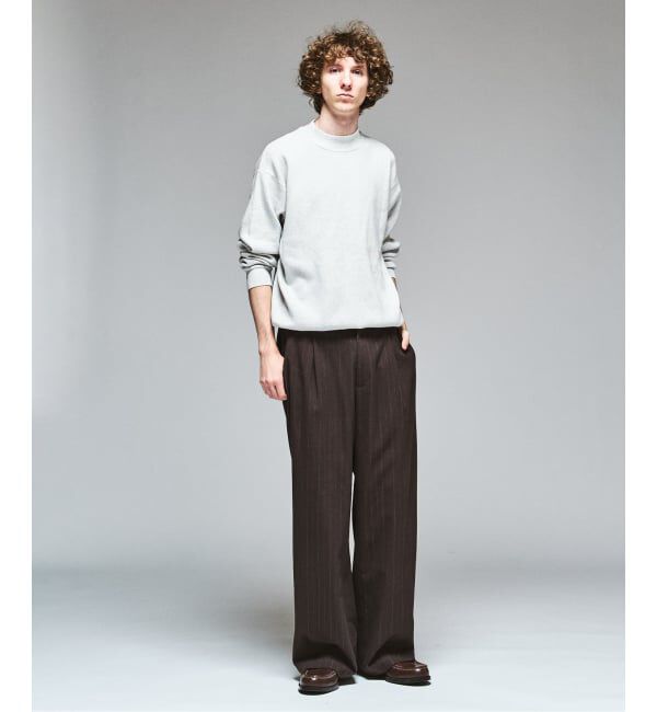 417 EDIFICE「コットンカシミヤ モックネックニット」|ニット・セーター|
