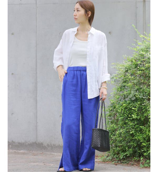 JOURNAL STANDARD relume「《追加3 / 新色》カラーリネンオーバーサイズシャツ」|シャツ・ブラウス|