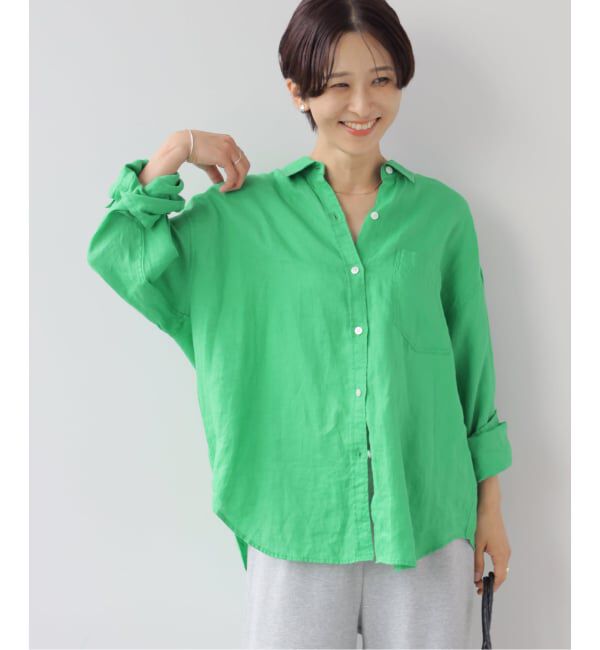 JOURNAL STANDARD relume「《追加3 / 新色》カラーリネンオーバーサイズシャツ」|シャツ・ブラウス|