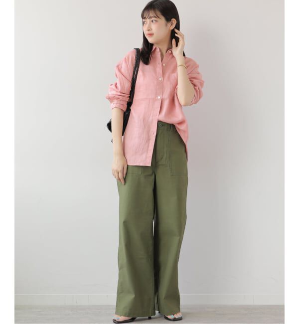 JOURNAL STANDARD relume「《追加3 / 新色》カラーリネンオーバーサイズシャツ」|シャツ・ブラウス|