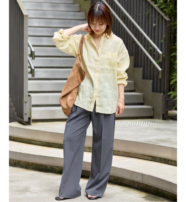 JOURNAL STANDARD relume「《追加3 / 新色》カラーリネンオーバーサイズシャツ」|シャツ・ブラウス|