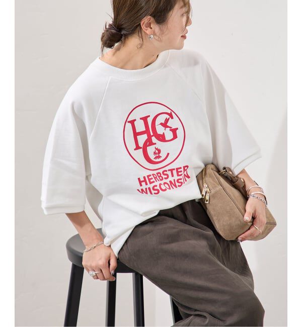 JOURNAL STANDARD「別注【HANDTEX/ハンドテックス】for JS S/S ロゴスウェットプルオーバー」|スウェット・ジャージ|ホワイト A