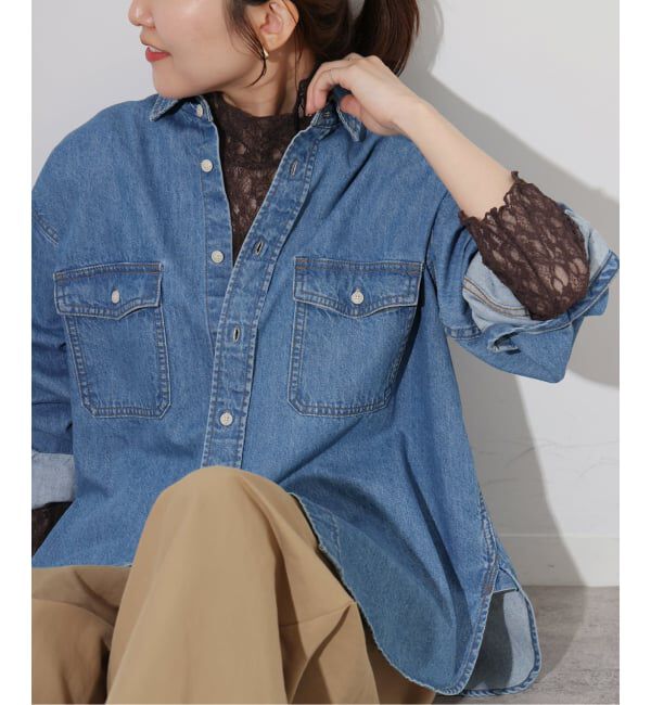 JOURNAL STANDARD relume「《予約》フラワーシアーレースタートルネック」|Tシャツ・カットソー|ブラウン