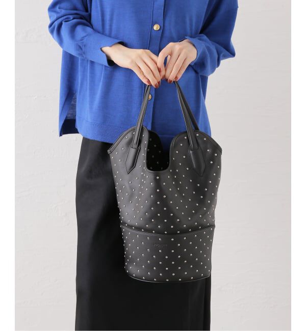 journal standard L'essage「J&M DAVIDSON/ジェイ＆エム デヴィッドソン RAY BUCKET S STUDDED バッグ」|ハンドバッグ|