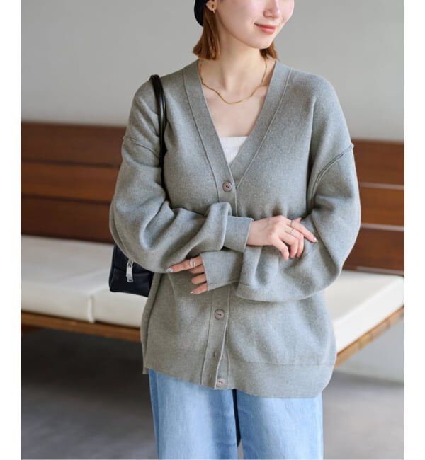 JOURNAL STANDARD relume「《一部WEB限定追加予約2》ジャガードルーズニットカーディガン」|カーディガン|