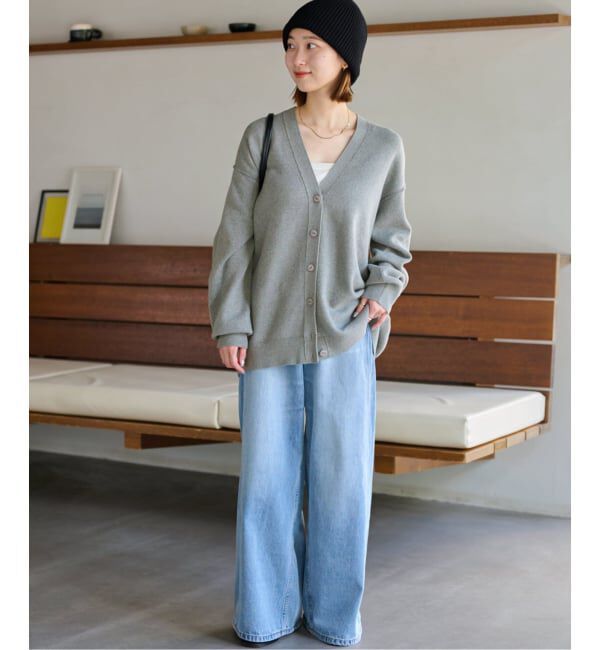 JOURNAL STANDARD relume「《一部WEB限定追加予約2》ジャガードルーズニットカーディガン」|カーディガン|