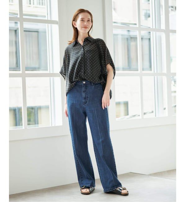 U by SPICK&SPAN「《WEB限定 / 追加》ハイライズストレートデニム」|デニム|