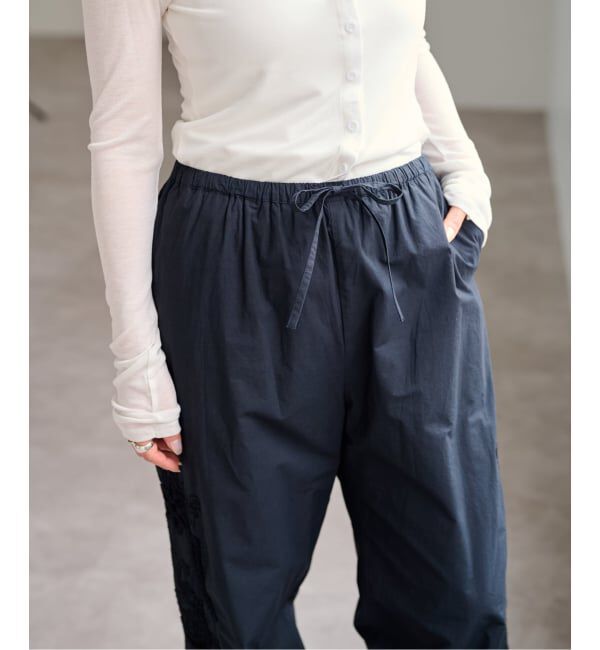 U by SPICK&SPAN「サイド刺繍パンツ」|スラックス|