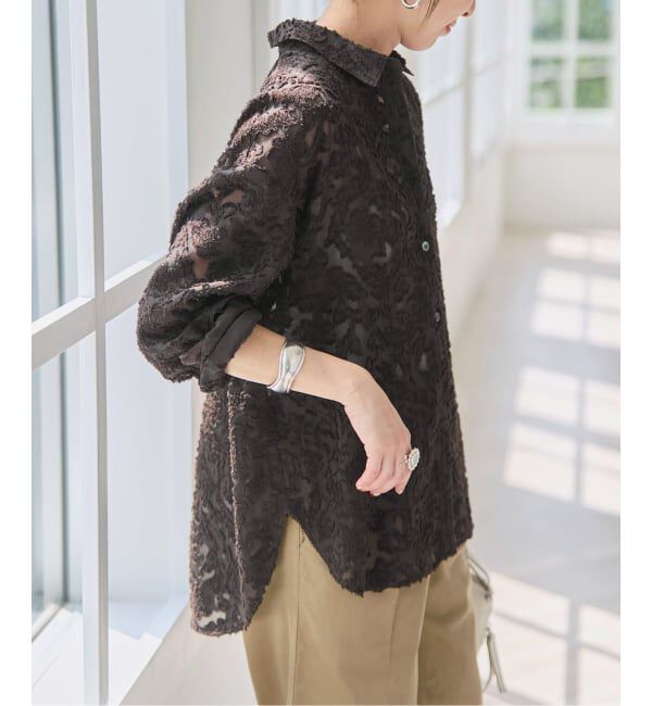 Spick and Span「《新色有り / 追加》シアージャガードシャツ」|シャツ・ブラウス|