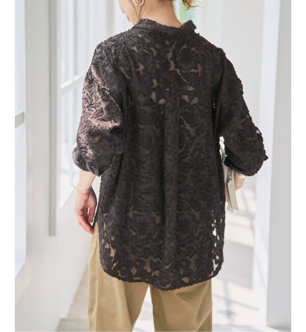 Spick and Span「《新色有り / 追加》シアージャガードシャツ」|シャツ・ブラウス|