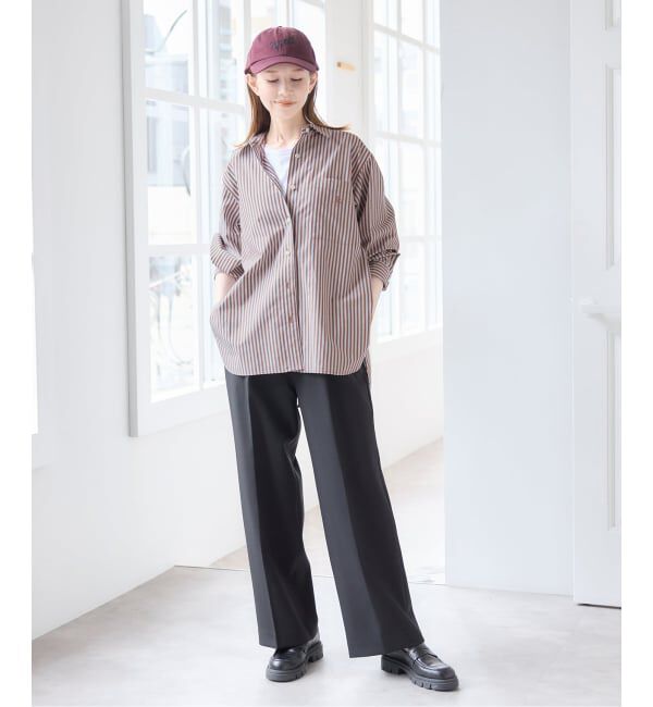 U by SPICK&SPAN「ラウンドヘムオーバーサイズシャツ」|シャツ・ブラウス|
