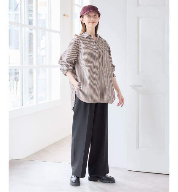 U by SPICK&SPAN「ラウンドヘムオーバーサイズシャツ」|シャツ・ブラウス|