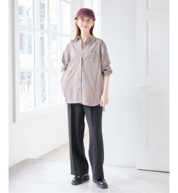 U by SPICK&SPAN「ラウンドヘムオーバーサイズシャツ」|シャツ・ブラウス|