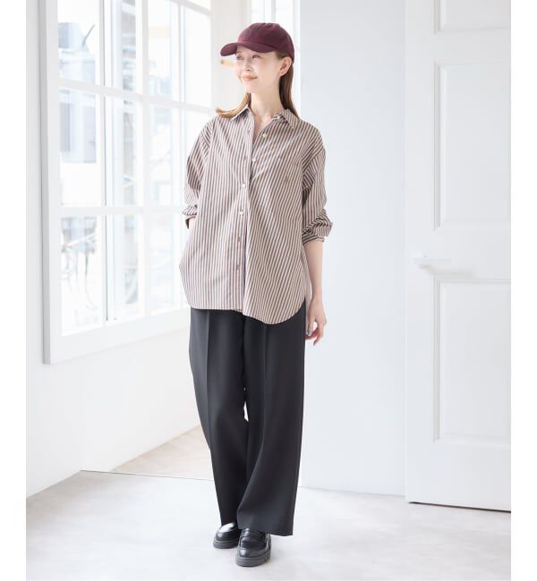 U by SPICK&SPAN「ラウンドヘムオーバーサイズシャツ」|シャツ・ブラウス|