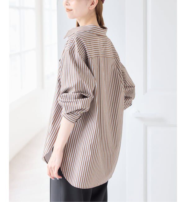 U by SPICK&SPAN「ラウンドヘムオーバーサイズシャツ」|シャツ・ブラウス|