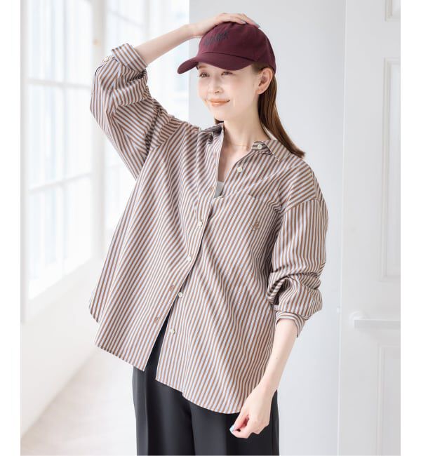 U by SPICK&SPAN「ラウンドヘムオーバーサイズシャツ」|シャツ・ブラウス|