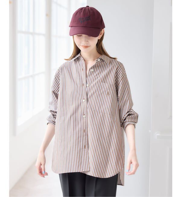 U by SPICK&SPAN「ラウンドヘムオーバーサイズシャツ」|シャツ・ブラウス|